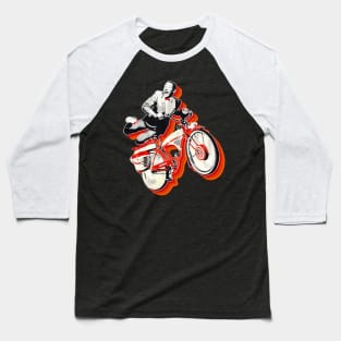 Pee Wee Herman Bicyle Jump Retro Baseball T-Shirt